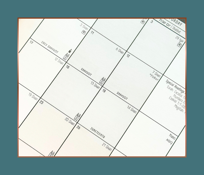 Jewish Weekly Planner 2026-2027 | Hebrew Dates, Holidays & Shabbat | Modern Aesthetic