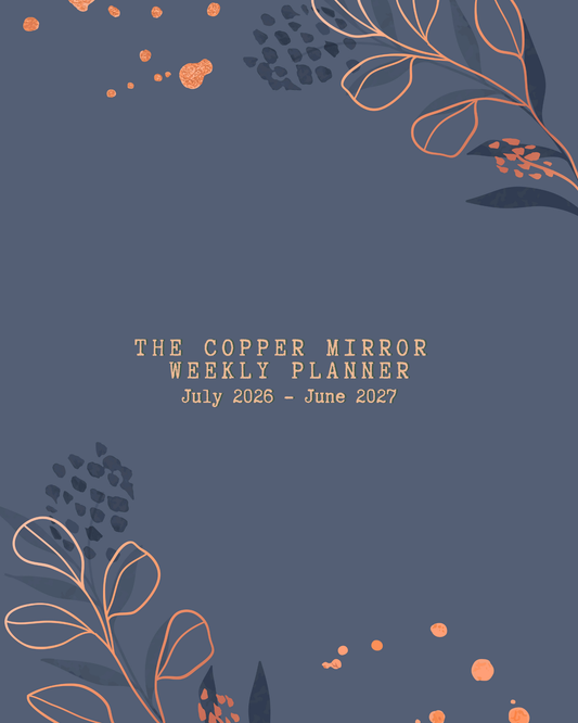 Copper Mirror Weekly Planner - Periwinkle Blue